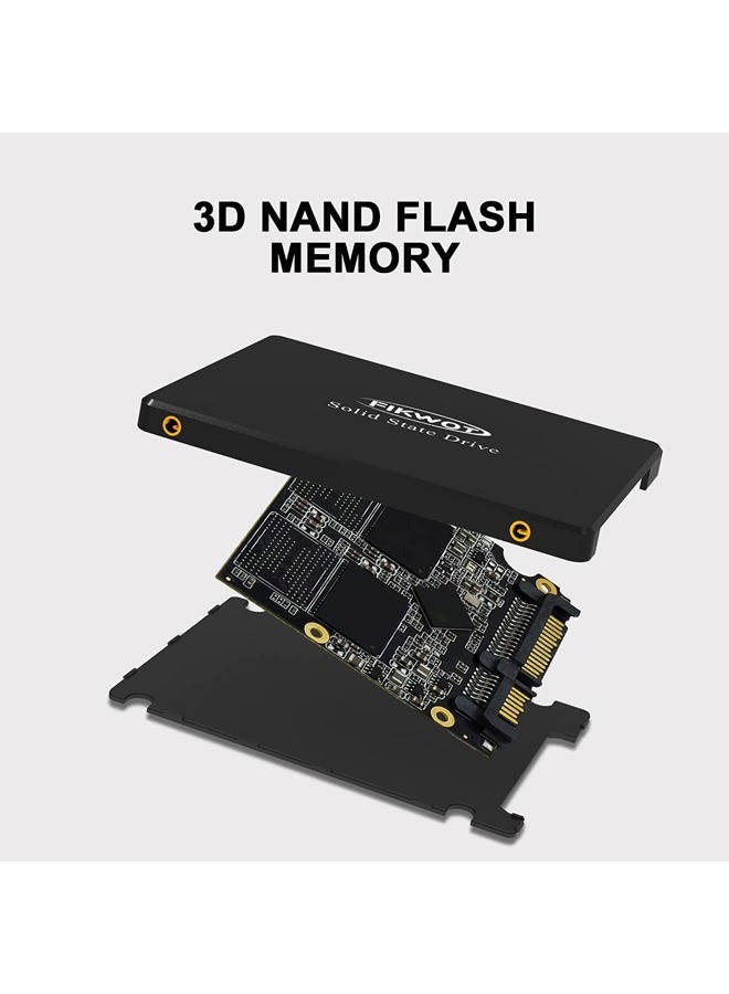 Fikwot FS810 SATA SSD 256GB 2.5" Internal Solid State Drive, Up to 560MB/s, SATA III 6 Gb/s, Compatible with Laptop and PC Desktop - Image 4