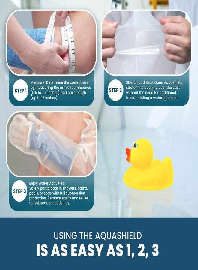AquaShield Infant Arm Cast & Bandage Protector, Waterproof, Reusable, Pediatric Arm (A15) Covers up to 13" Cast Length, Use in Pool, Bath, & Shower for Small Hand, Wrist, Forearm, & Elbow - Image 5