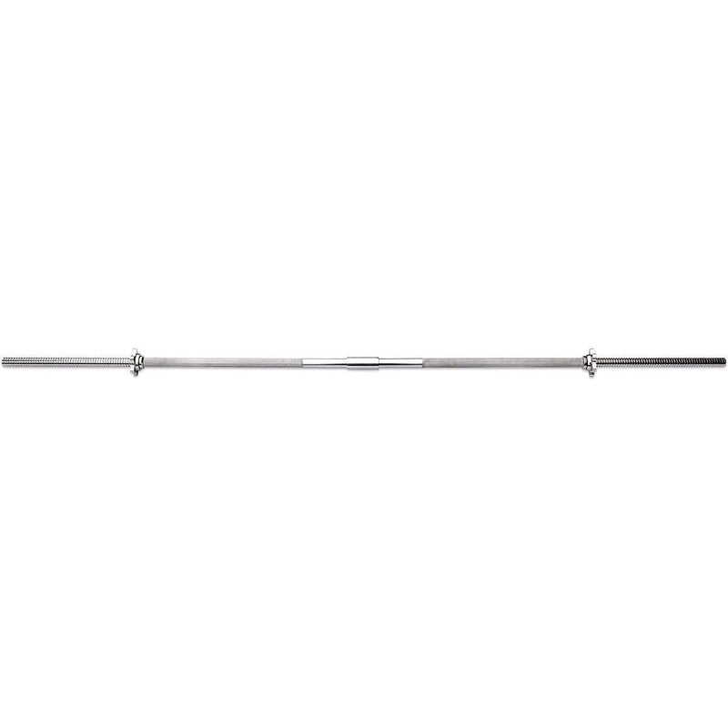 Marcy 6 ft. Two-Piece Standard Weight Bar with Threaded Spin Lock Collars for 1-inch Weight Plates Free Weights Accessory for Home Gym TRB-72.2 - Image 1