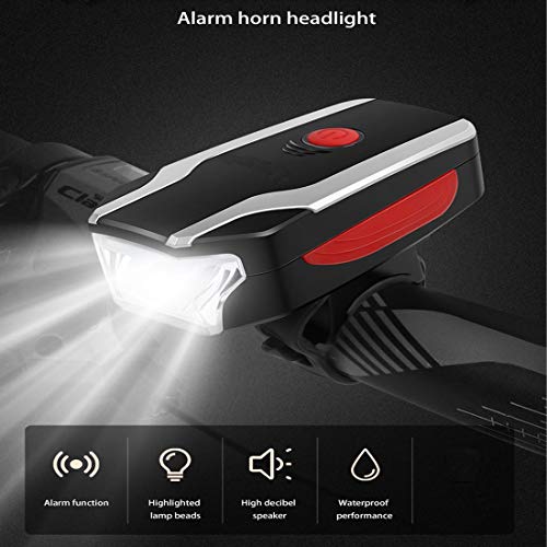 Shivexim Waterproof Alarm Speakers Headlight Anti-Theft System Bicycle Light and Non Rechargeable Light Horn Led Front Light - Image 2