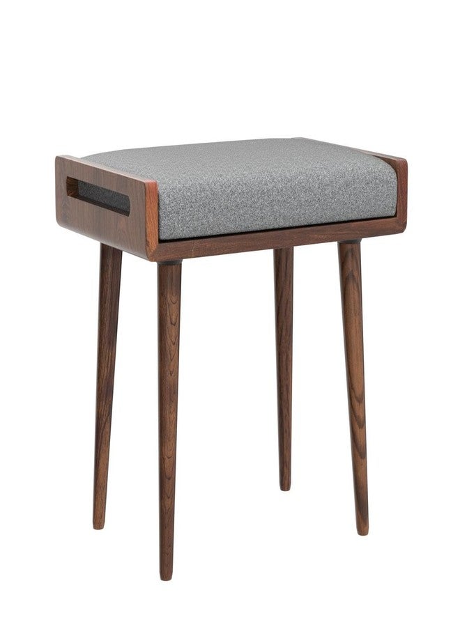 Streem Furniture Stool/Seat/Ottoman/Bench in Solid Sheesham Wood Stool with Cushion | Sitting Chair with Handle, Brown - Image 4