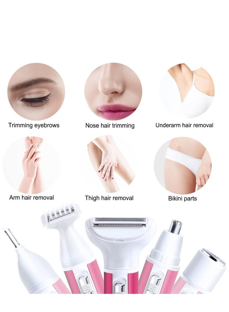 Y&D Electric Razor for Women Removal Body Nose Hair Trimmer Face Shavers Eyebrow Legs Armpit Bikini Area - Image 4