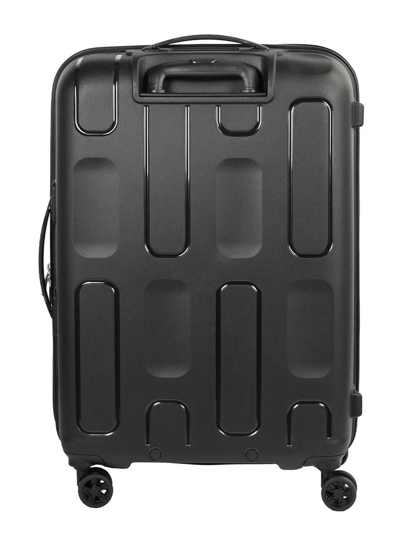 AMERICAN TOURISTER 68 cm / 25 inch Ellipso Suitcase, Check-In Size 68 cm / 25 inch, 4 Spinner Wheels, Hard Top, Polypropylene, Black|Lightweight|Scratch Resistant Texture|TSA Lock - 3 Years International Warranty  | Best Price UAE