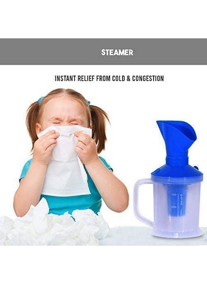 Steam Vaporizer For Facial And Nose Steamer For Cold And Cough (Blue)