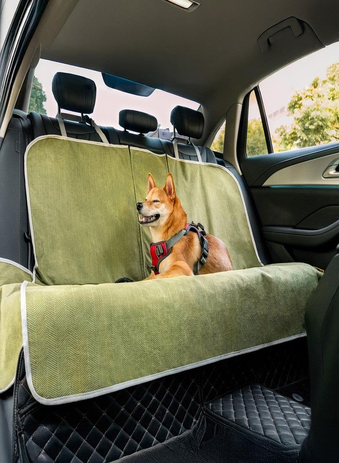 FUNNY FUZZY Dog Car Seat Cover for Back Seat, Waterproof, Scratchproof Car Seat Protector for Dogs Nonslip, Dog Back Seat Covers for Cars, Trucks and SUVs, Back Seat(18.1''W x 53''L×22" H) - Image 1