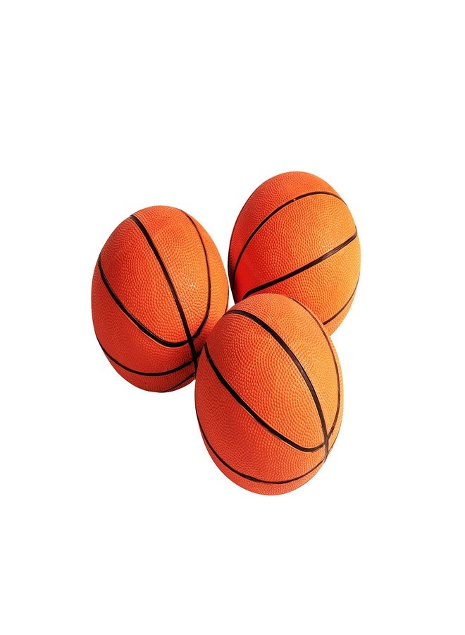 Hall of Games Size 3 Basketball, Indoor & Outdoor 3-Pack, 7-inch Diameter Durable Rubber Ball, Perfect for Arcade Games - Image 1