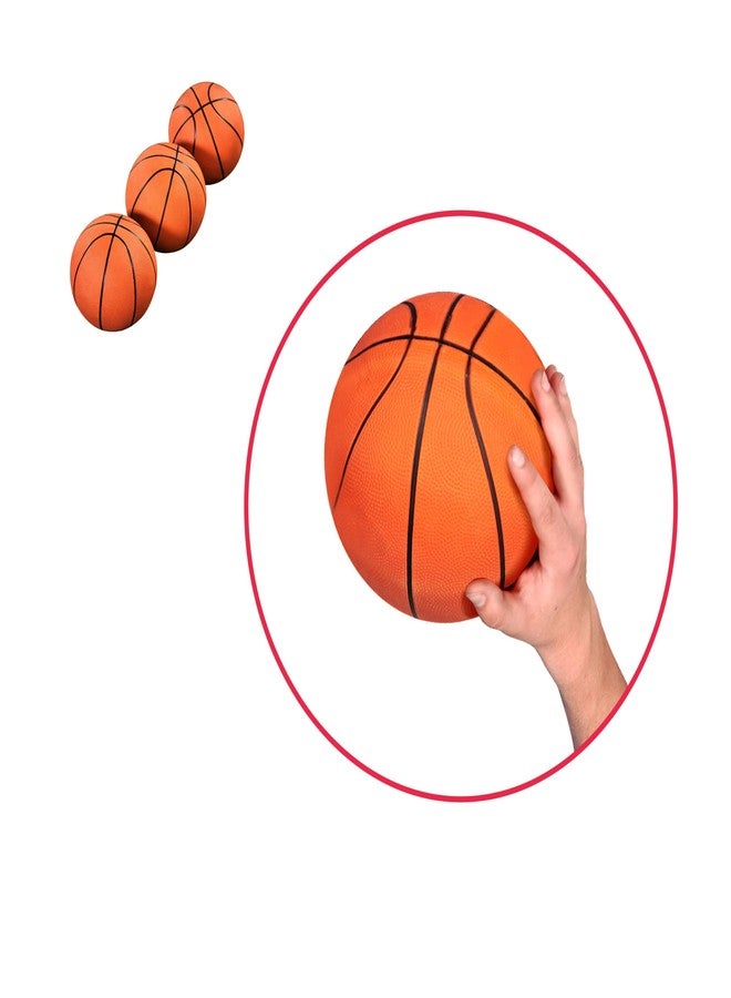 Hall of Games Size 3 Basketball, Indoor & Outdoor 3-Pack, 7-inch Diameter Durable Rubber Ball, Perfect for Arcade Games - Image 3