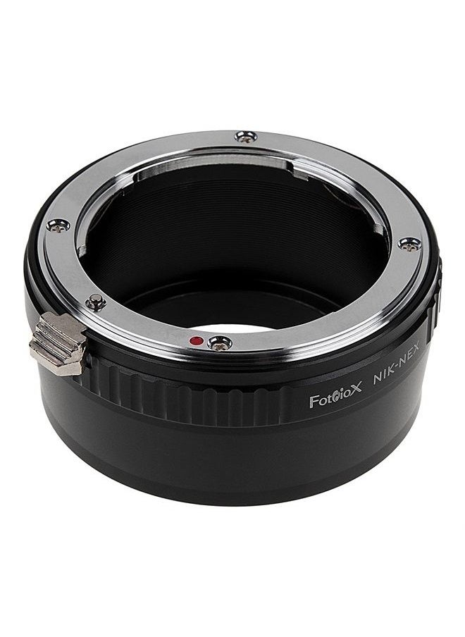 Fotodiox - Lens Mount Adapter - Nikon Lens to Sony NEX E-Series Camera fits Sony NEX-3, NEX-5, NEX-5N, NEX-7 and Sony Video Camcorder NEX-VG-10 VG10 - Image 1