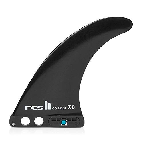 FCS II Connect GF Longboard Fin – Beginner-Friendly Glass Flex Longboard Fin for Smooth Turns, Speed & Easy Control (Multiple Sizes) (Glass Flex, 7") - Image 1
