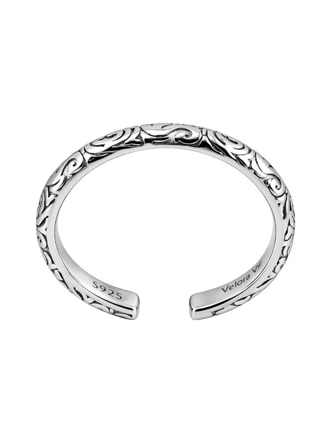 Velora Vie Dynasty Sigil Ring, 925 Sterling Silver Plated with White Gold Vermeil - Image 4