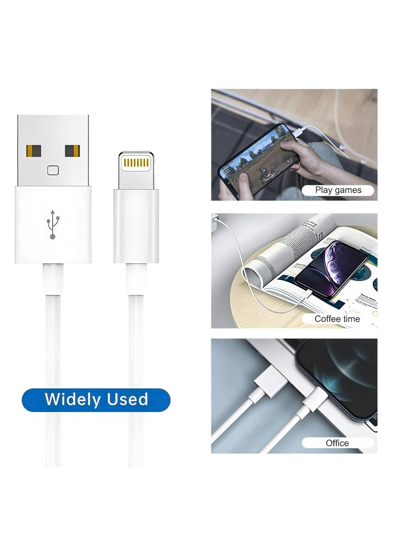 فليفيو كابل شاحن iPhone مكون من قطعتين بطول 1 متر [معتمد من MFi] كابل USB إلى Lightning شحن سريع وتوصيل طاقة PD 20 وات كابل iPhone لـ iPhone 14/14 Pro/14 Plus/14 Pro Max، iPad Pro، iPhone 8-13 جميع السلاسل - Image 2