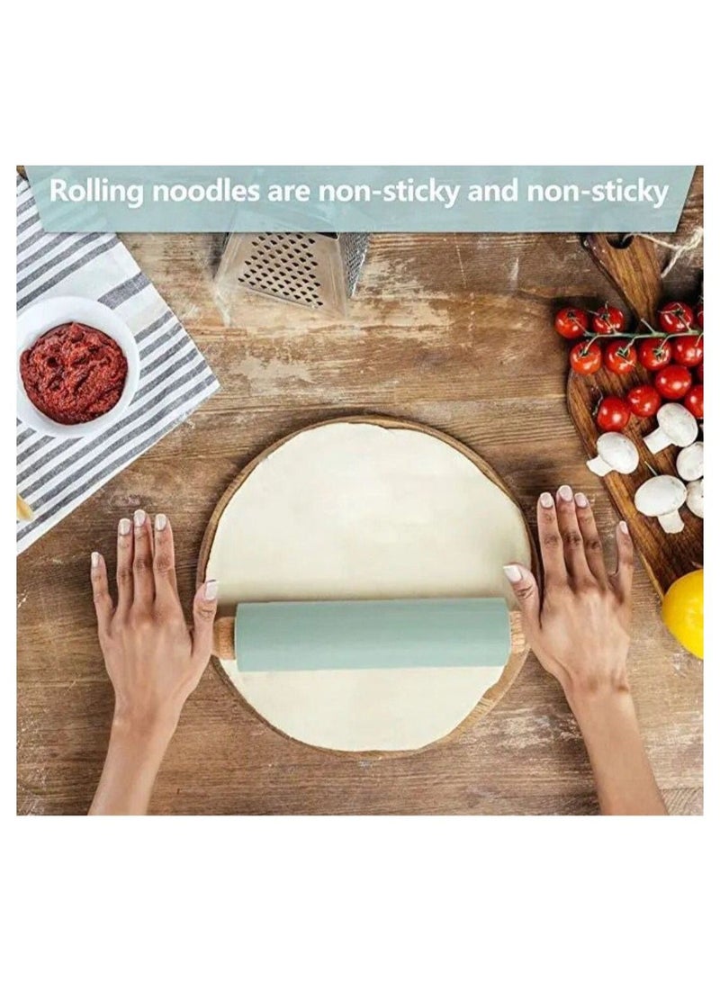 Baking Set Of Rolling Pin And Dough Silicone Sheet