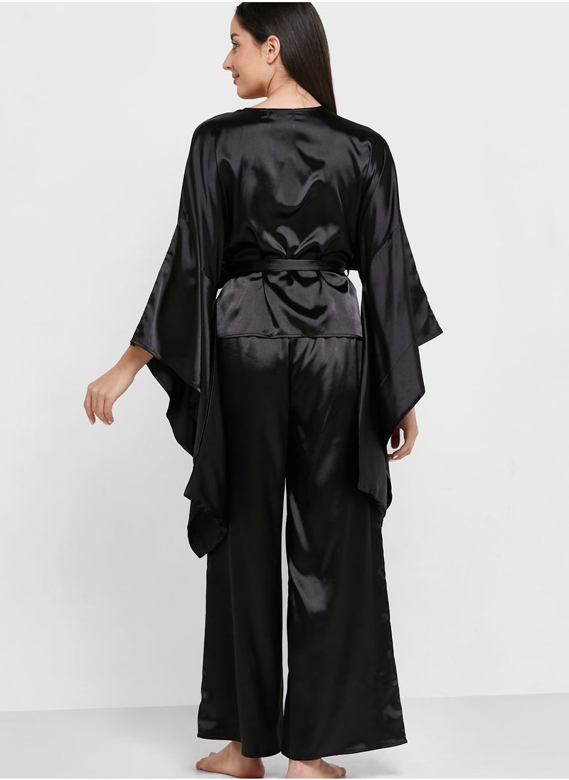 Khizana - Solid Pyjama Set - Image 1