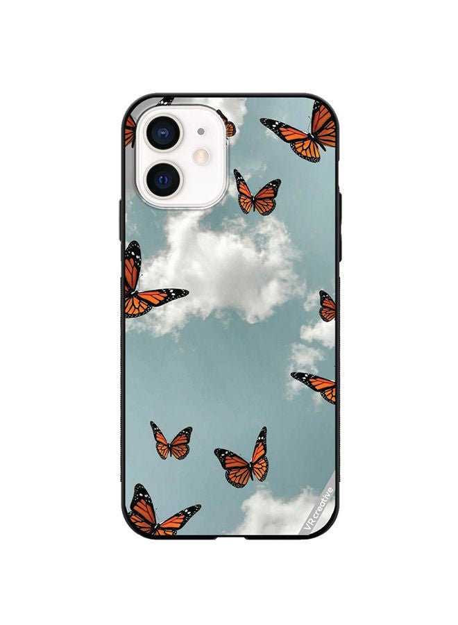 VR CREATIVE Protective Case Cover For Apple iPhone 12 mini Butterfly Design Multicolour - Image 1