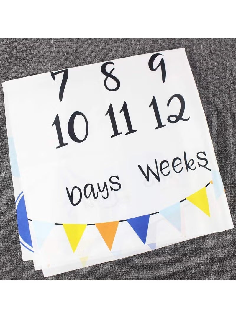 Winner Baby Blanket, Baby Monthly Milestone Blanket for Girl Boy Air Balloon Newborn Photo Prop Background Super Soft Flannel - Image 2