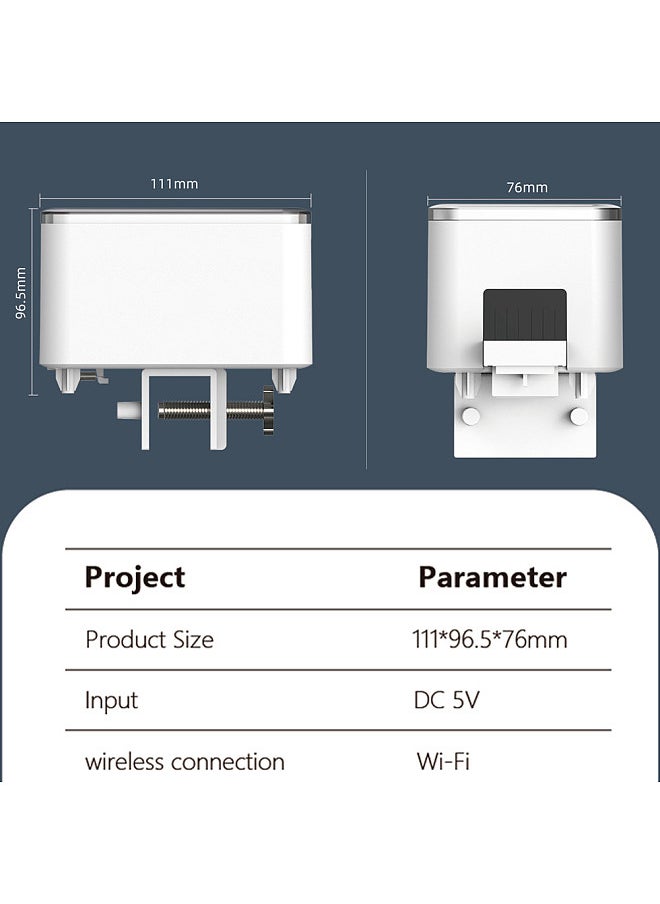 Generic - WiFi Intelligent Timing Automatic Feeder Aquarium Goldfish Feeder 100ML Large Capacity Fish Feeder Mobilephone APP Control - Image 1