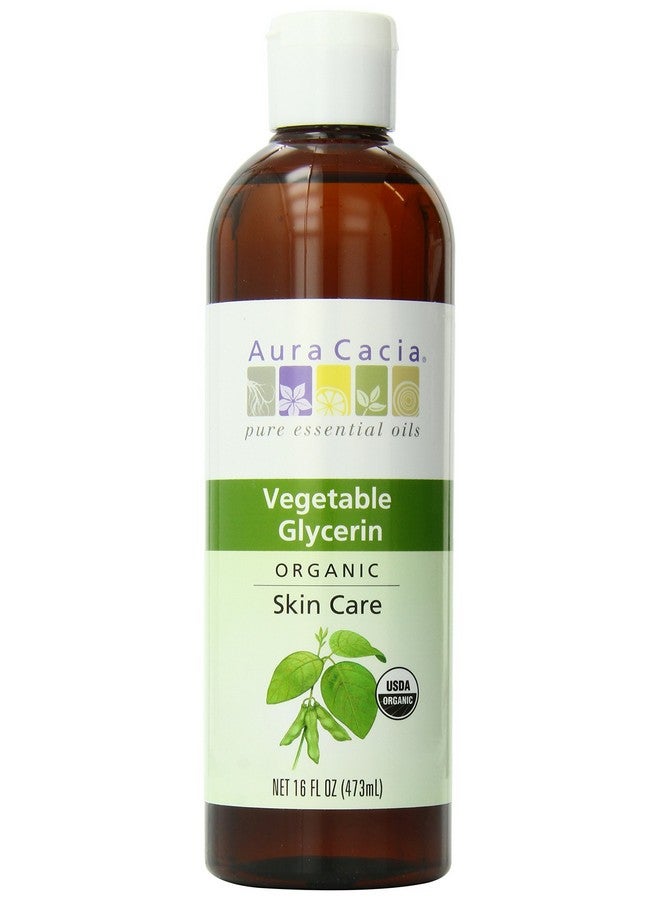 Aura Cacia Organic Skin Care Oil Vegetable Glycerin 16 Fluid Ounce - Image 1