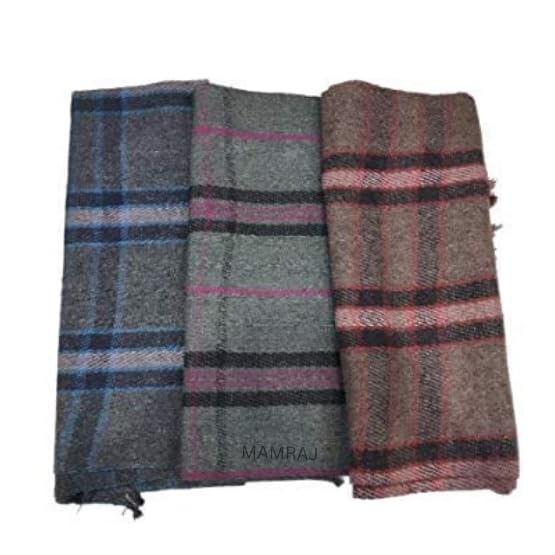 MAMRAJ Woolen Acrylic Reversible Blanket | Warm, Soft & Comfortable Bedding for Winter & All-Season Use | Multicolor Single Bed Blanket for Sofa, Bedroom & Travel (210 x 125 cm) - Image 2