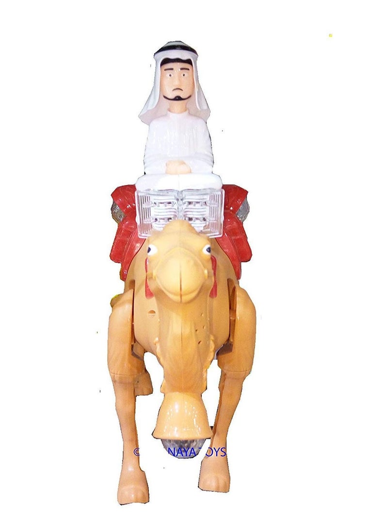 Rally - Battery Operated Walking Desert Camel Toy With Lights and Music for Kids - Image 1