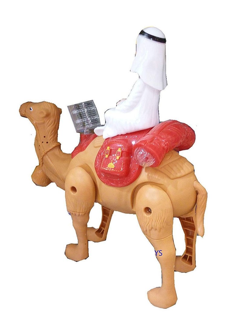 Rally - Battery Operated Walking Desert Camel Toy With Lights and Music for Kids - Image 1