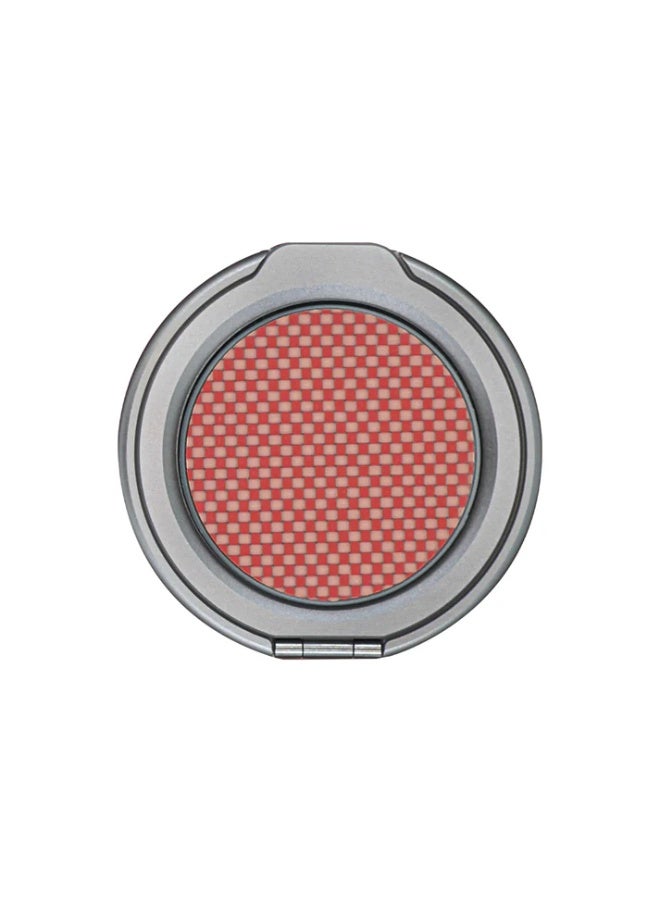 A-Case Desen Series Aramid-Fiber Magnetic Phone Grip with Metal Stand – Ultra-Strong MagSafe Grip, Ergonomic Metal Ring & Fold-Out Kickstand – Orange - Image 2