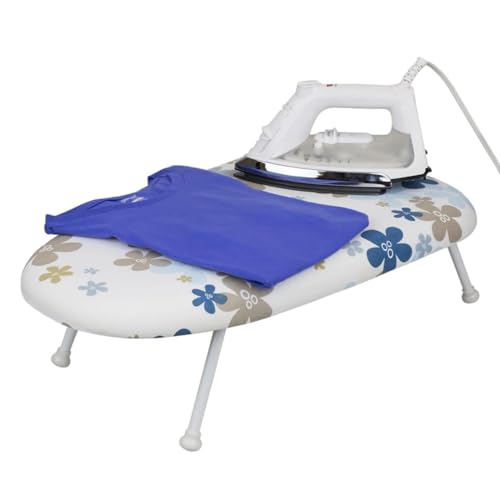 HOME CUBE Tabletop Ironing Board with Folding Legs, Countertop Folding Portable Compact Space Saving Mini Ironing Board for Small Spaces Laundry Rooms Dorms Hotel Travelling Hostel - Image 2