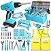 LOYO Kids Tool Set 50 PCS Pretend Play Toy Box with Construction Vest and Electronic Drill Set for Toddlers Boys Ages 37 Years Old Christmas Birthday Gift Blue - Image 3