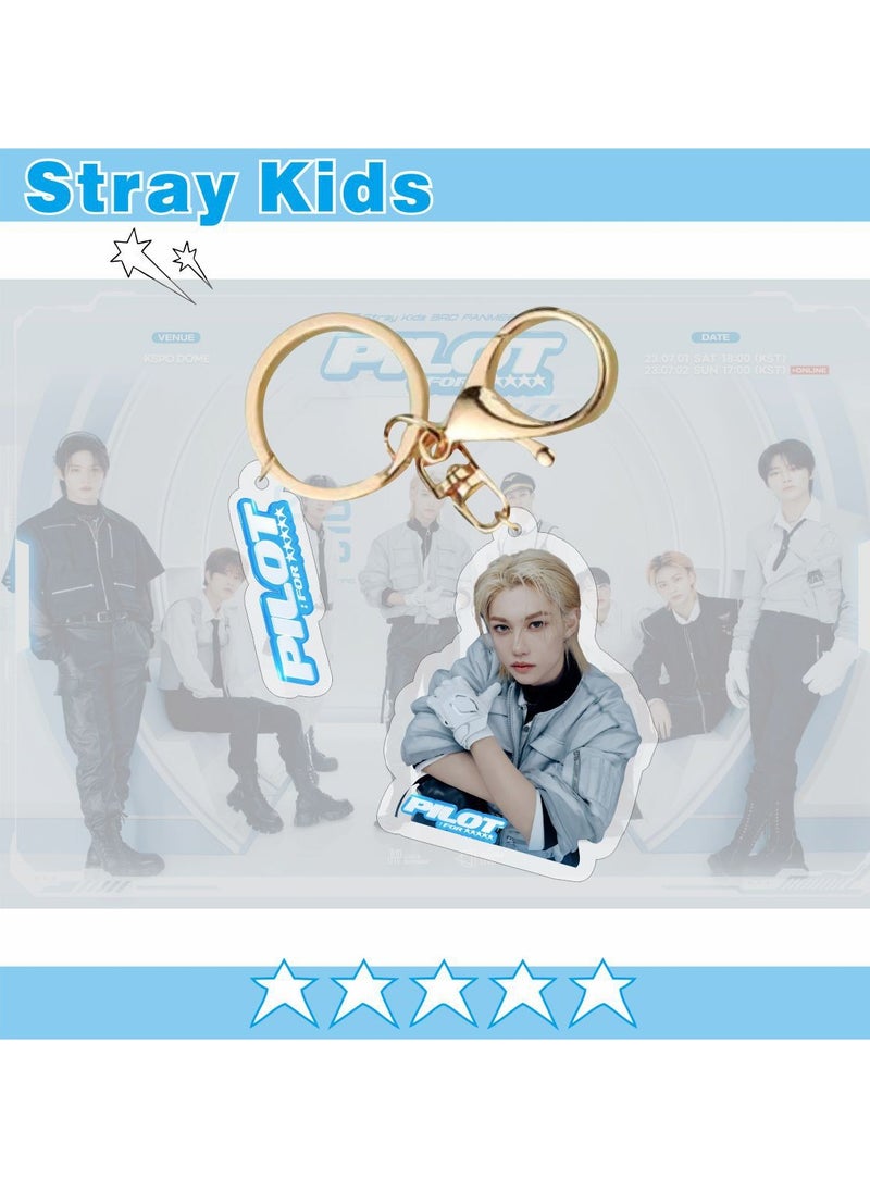 Generic - New (5-STAR) acrylic keychain pendant jewelry star peripherals - Image 1