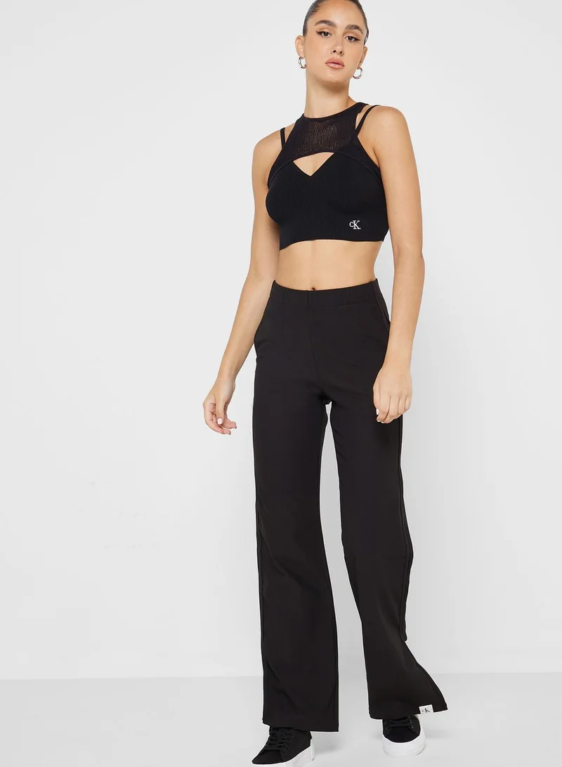 Calvin Klein Jeans Logo Knitted Tank Top