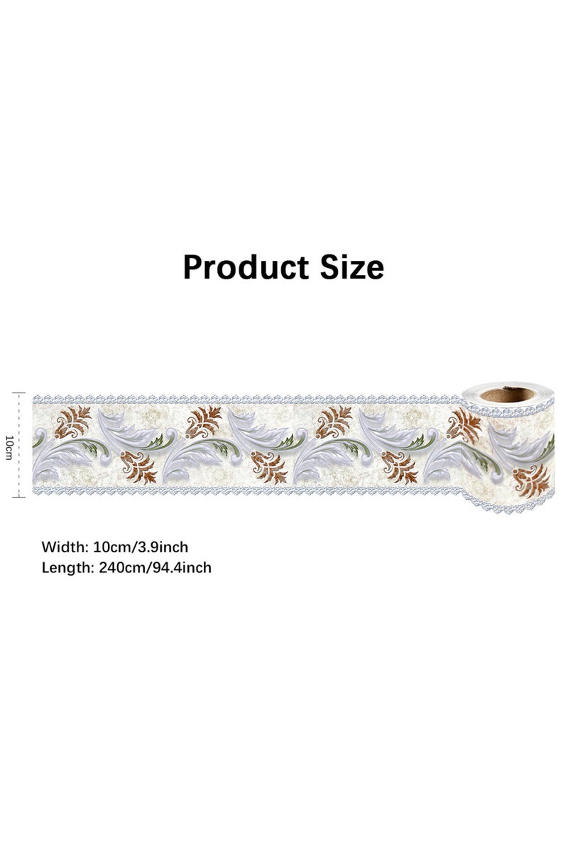 10X240cm YX003 Self Adhesive Waist Line Baseboard Wallpaper Borders Trim Line Skirting Wall Sticker