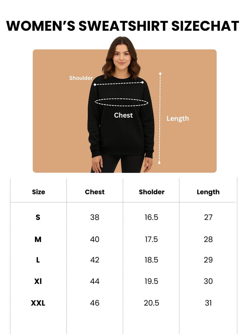 ENCIGER Womens Plain Sweatshirt – Soft Cotton Blend Fleece Pullover with Ribbed Cuffs & Hem | Warm, Comfortable Winter Wear for Daily Use, College, Travel & Casual Outings Maroon, S - Image 3