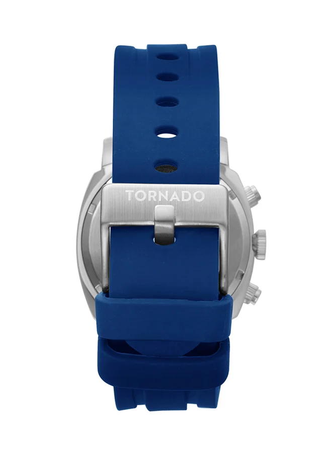 تورنيدو Men's Chronograph Blue Dial Watch - T9102-SSNN
