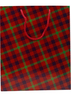 Plaid Patterned Red Color Cardboard Bag 25 x 30 x 9 cm Cardboard Bag 2 Pieces, Gift Bag - pzsku/Z4833F093015B9450FB36Z/45/_/1725795410/1db644ea-b557-4dae-ac67-19c1857f3d65