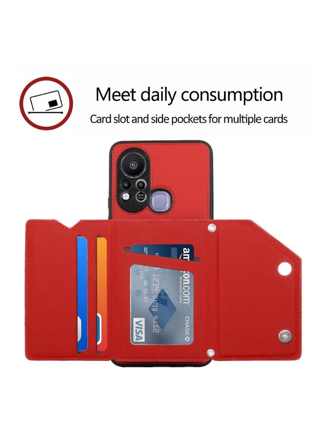 S-TOP Case For Infinix Hot 11S Skin Feel PU + TPU + PC Phone Case - Image 5