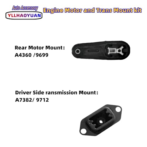 Yllhaoyuan Engine Motor Mount Set 4Pcs Fits for 2013 2014 2015 2016 2017 2018 2019 Nissan Sentra 1.8L A7382 A7376 A4360 A4374 9818 9699 9717 9712 - Image 5
