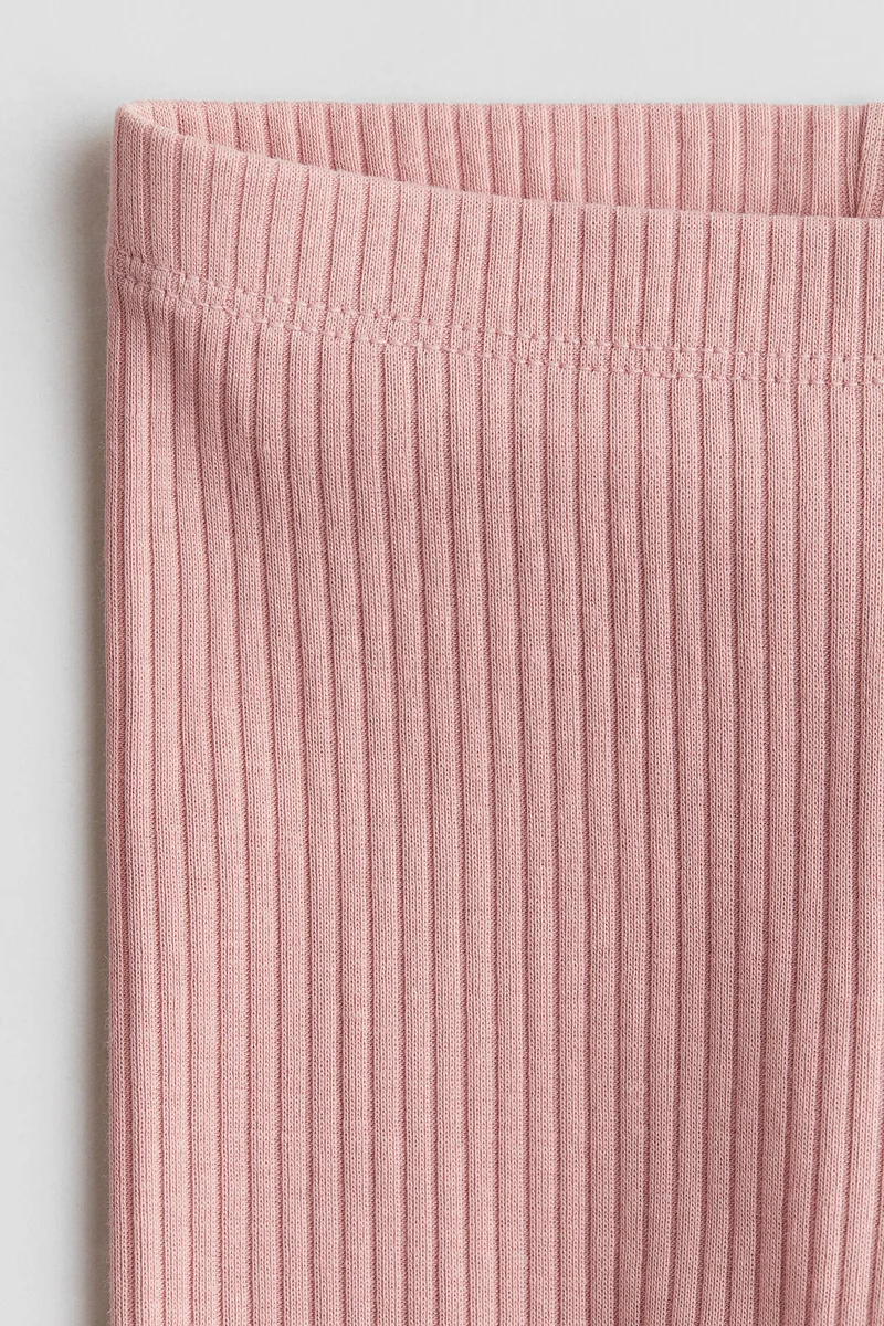 H&M Ribbed cotton leggings