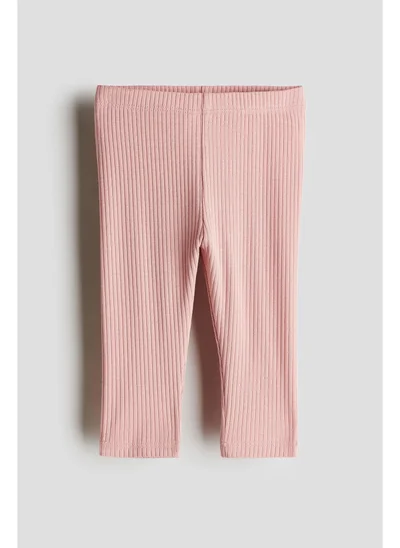H&M Ribbed cotton leggings