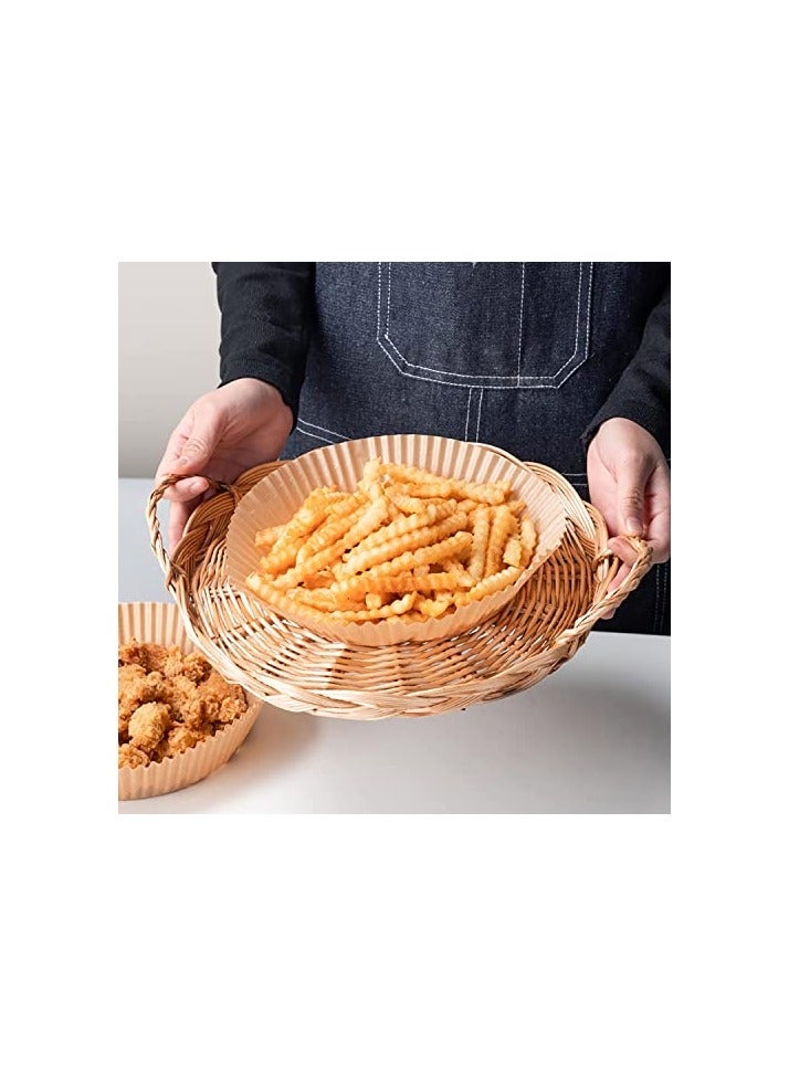 erorex Air Fryer Disposable Paper Liner, 100 PCS Non-stick Disposable Air Fryer Liners, Parchment Paper for Air Fryer Oil-Proof Water-proof - Image 3