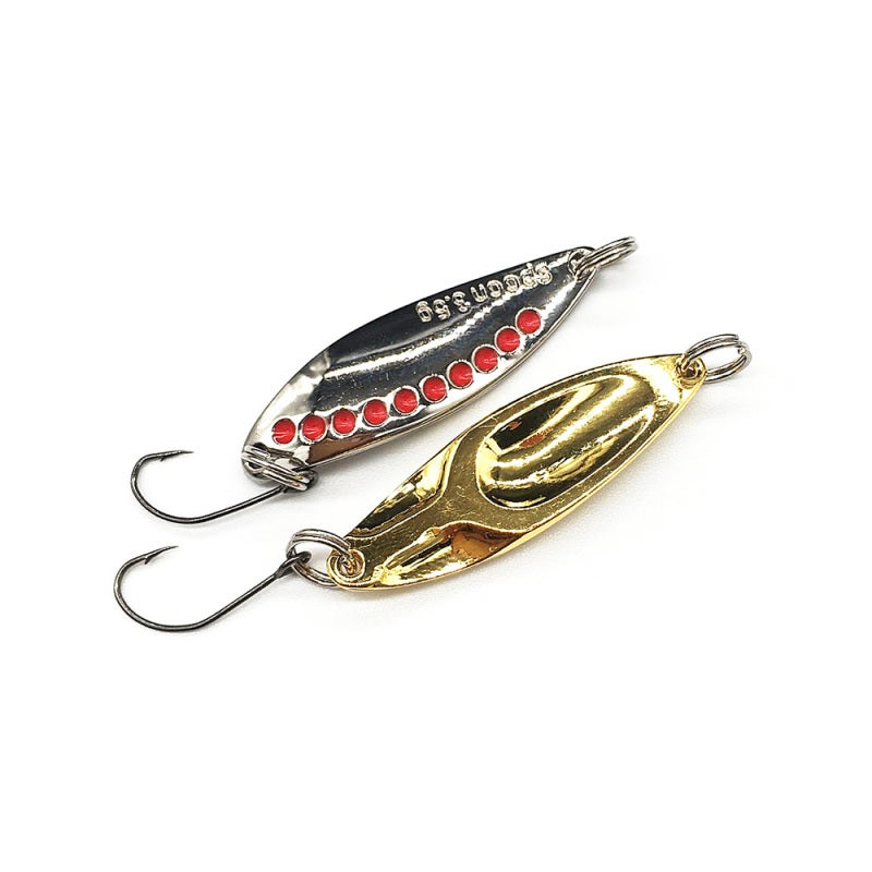 Fishing Lure 1.5 G 6 Pcs Solid Metal Construction - Super Sharp Anti-Corrosion Hook Mini Spoon Lure for Saltwater Freshwater Fishing - Image 5