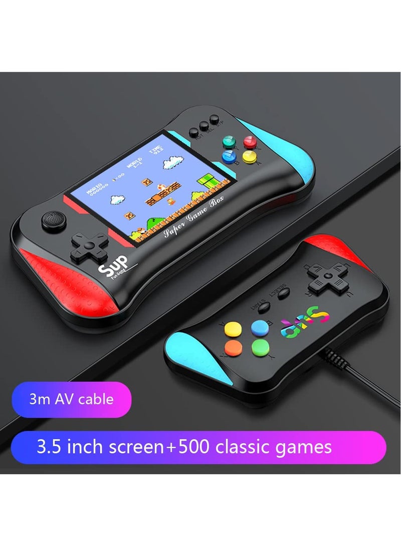 SUP Retro Portable SUP Video Game Console X7M Handheld Game Player HD/AV Output Built-in 500 Games - Image 2