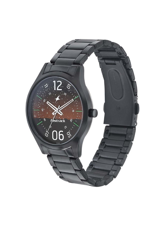 fastrack Fastrack Brown Dial Black Band Analog Stainless Steel Watch For Men -NR3184NM01  - Image 3