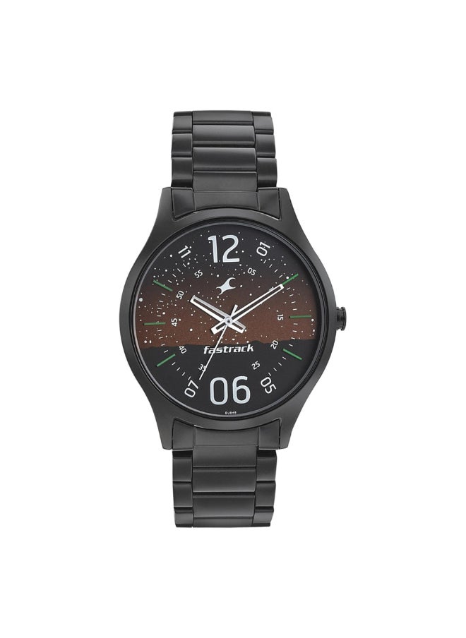 fastrack Fastrack Brown Dial Black Band Analog Stainless Steel Watch For Men -NR3184NM01  - Image 1