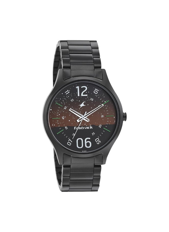 fastrack Fastrack Brown Dial Black Band Analog Stainless Steel Watch For Men -NR3184NM01  - Image 2