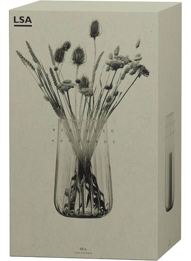 LSA International Mia Vase 12.2 inches (31 cm) Recycled/Part Optic - Image 4