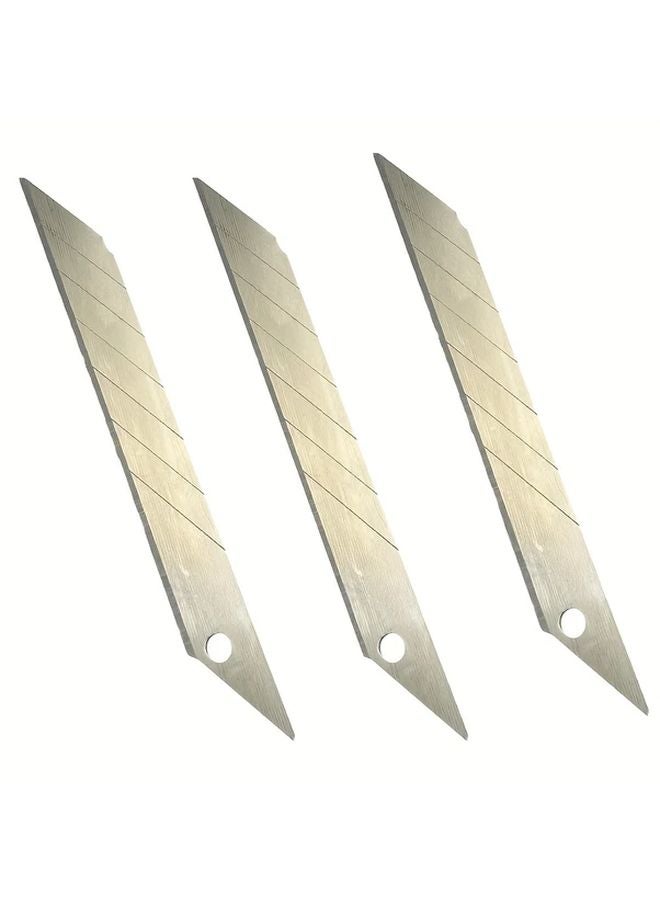 30 Degree Angle 9Mm Narrow Utility Knife Blades Silver Color 20 Pieces - Image 4