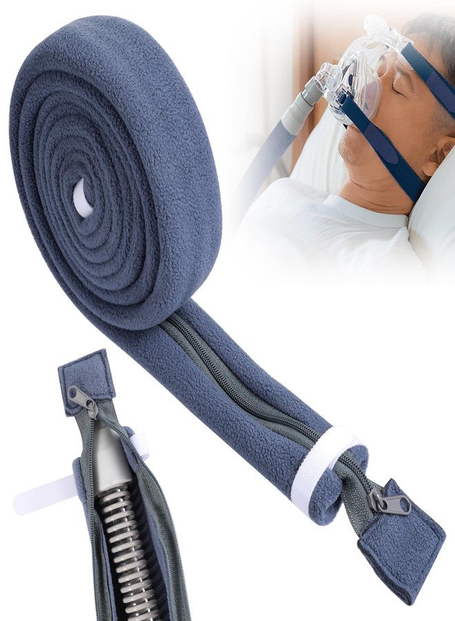 CXWLTT غطاء خرطوم جهاز التنفس CPAP بطول 6.3 قدم مع سحاب كامل، متوافق مع غطاء أنبوب جهاز التنفس CPAP من ResMed، يقلل من ضوضاء التكثيف، مقاوم للقطط. - Image 1