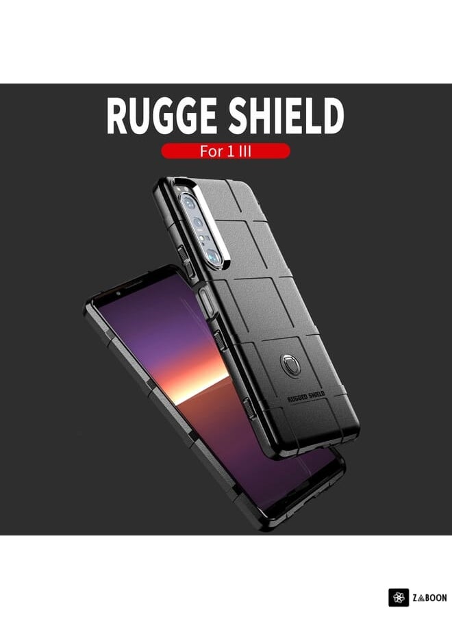 For Sony Xperia 1 III Full Coverage Shockproof TPU Case(Black)