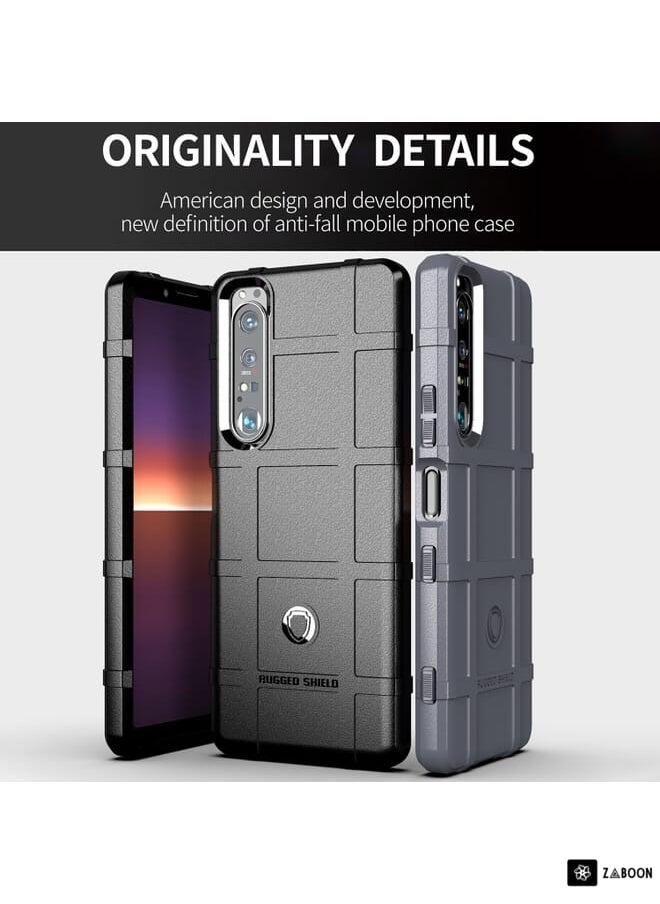 For Sony Xperia 1 III Full Coverage Shockproof TPU Case(Black)