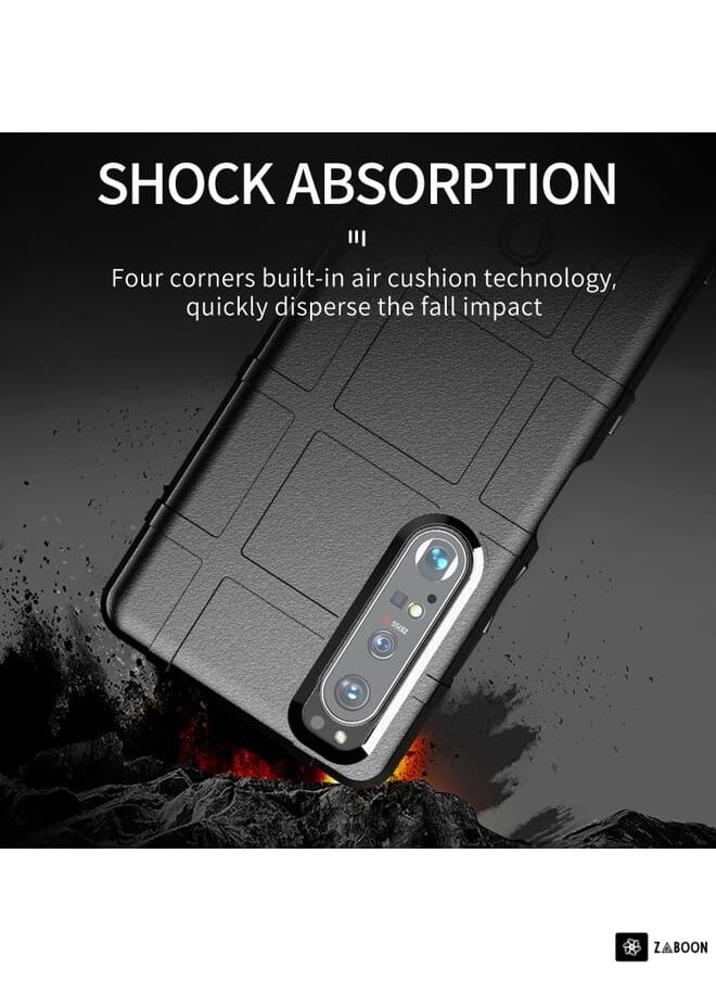 For Sony Xperia 1 III Full Coverage Shockproof TPU Case(Black)