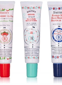 Tube 3 Pack: Smith's Rosebud Salve + Smith's Strawberry Lip Balm + Smith's Minted Rose Lip Balm